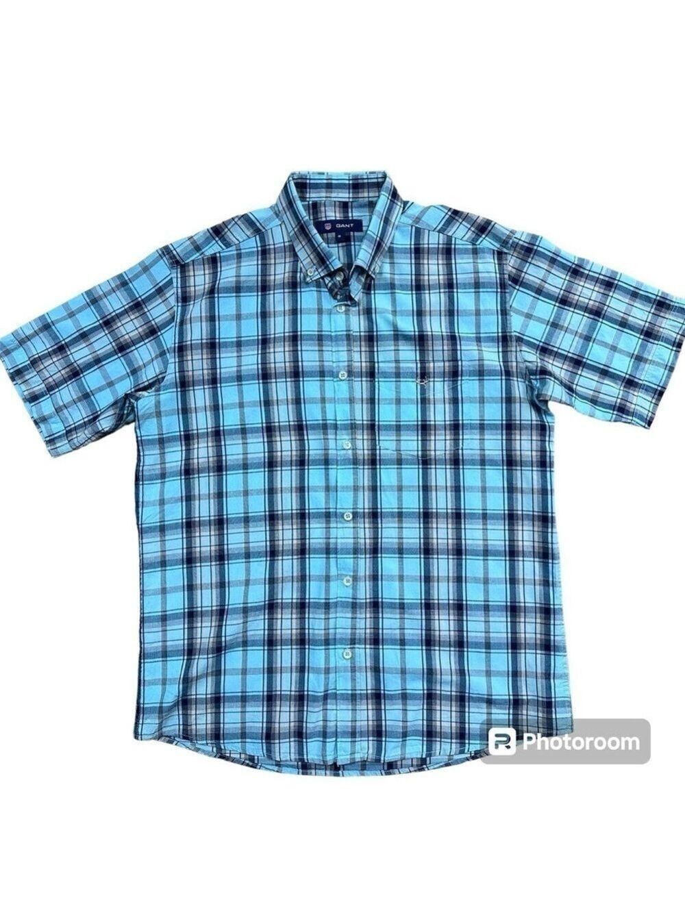 GANT POPLIN CASUAL SHORT SLEEVED  SHIRT SZ M